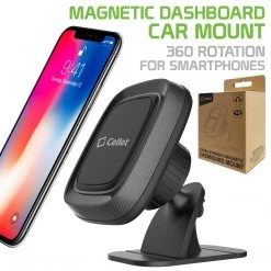 RHSTMAG100 - Magnetic Dashboard Mount, Extra Strength Magnetic Car Dashboard Mount With 360 Rotation For Smartphones (Gray) By Cellet Full Catalog