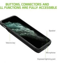 Full Catalog BIPH11PMBK - Cellet Apple IPhone 11 Pro Max Portable 6000mAh Heavy Duty Rechargeable External Power Case, Extended Battery Charging Case Compatible To Apple IPhone 11 Pro Max