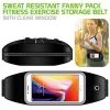 Cellet ACWAIST1 - Sweat Resistant Fitness Exercise Storage Belt With Smartphone Clear Window Fanny Pack Full Catalog