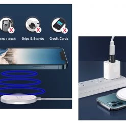 Cellet Wholesale MAGM10 - Magnetic Wireless Charger, 15 Watt Fast Charging Magnetic Wireless Charger Compatible To IPhone 13 Pro Max / 13 Pro / 13 / 13 Mini And Other QI Enabled Devices (USB-C AC Adapter Not Included) - White 19 Cellet Wholesale MAGM10 - Magnetic Wireless Charger, 15 Watt Fast Charging Magnetic Wireless Charger Compatible To IPhone 13 Pro Max / 13 Pro / 13 / 13 Mini And Other QI Enabled Devices (USB-C AC Adapter Not Included) - White