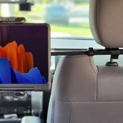 Cellet Wholesale PH360 - Headrest Tablet/Smartphone Holder, Universal Headrest Tablet/iPad And Phone Mount Holder With Extendable Telescopic Arm & 360 Degree Rotation For Apple IPad, IPad Pro, IPad Mini, IPhones & Other Smartphones & Tablets (fits Up To 10”) - Black New Arrivals