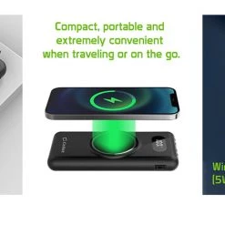 Cellet Wholesale QIMS1000 - Wireless Portable Charger, Magnetic 10000mAh Portable Power Bank With Wireless Charging Pad, Smart Digital Display Screen And Built In Lightning, Type-C And Micro USB Cable - Black 20 Cellet Wholesale QIMS1000 - Wireless Portable Charger, Magnetic 10000mAh Portable Power Bank With Wireless Charging Pad, Smart Digital Display Screen And Built In Lightning, Type-C And Micro USB Cable - Black